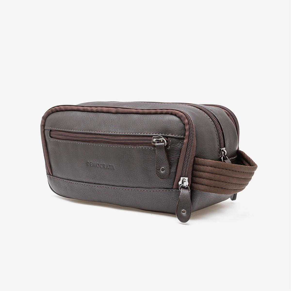 Necessaire Em Couro Café